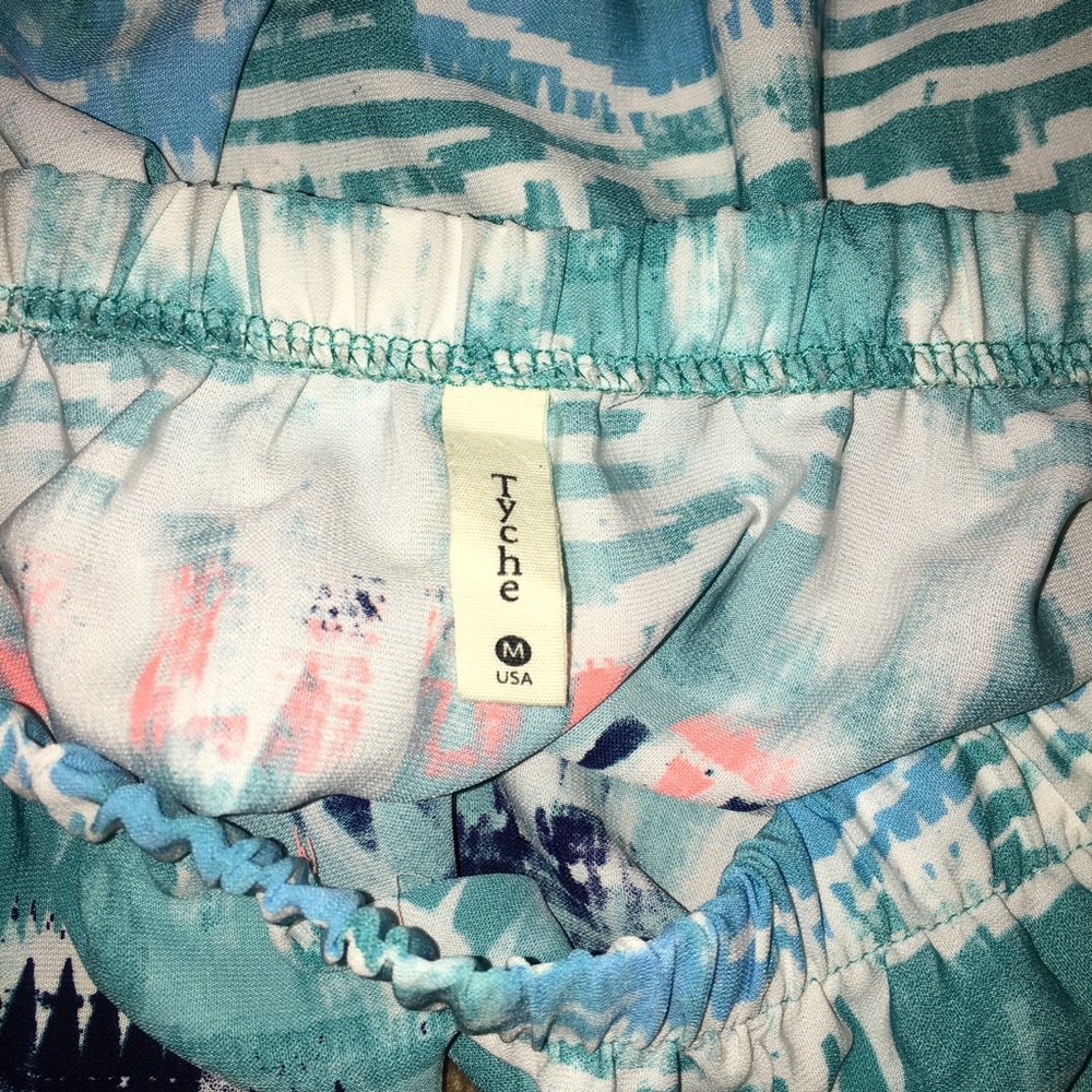 multicolor strapless romper - Picture 3 of 3